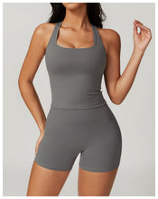 Load image into Gallery viewer, Womens Sollinarry Brushed H Shaped Beauty Back Sports Vest Tight Quick Dry Casual Running Fitness Top Yoga Clothes
