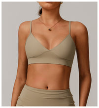 Load image into Gallery viewer, Sollinarry Sustainable Recycled Beauty Back Yoga Bra Outer Wear Running Exercise Underwear Tight Quick Drying Workout Top
