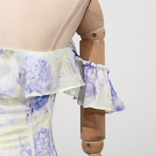 Load image into Gallery viewer, Womens Fairy Floral Tube Top Waist Controlled Formal Summer Printed Ruffled Dress
