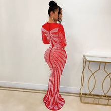 Load image into Gallery viewer, Womens Rhinestone Mop Nightclub Dress
