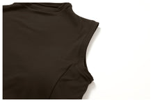 Load image into Gallery viewer, Womens Sollinarry Brushed Yoga Vest Tight Fitting Cinched Running Fitness Top Casual Exercise Yoga Clothes
