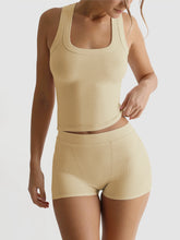 Load image into Gallery viewer, Womens Sports Yoga Camisole Summer Shorts Set
