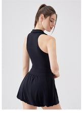 Load image into Gallery viewer, Fanxin Nude Feel Breathable Lapels Beauty Back Workout Bra Tight Outdoor Sports Running Fitness Yoga Vest
