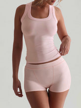 Load image into Gallery viewer, Womens Sports Yoga Camisole Summer Shorts Set
