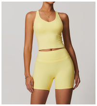 Load image into Gallery viewer, Sollinarry Cross Beauty Back Brushed Tight Outdoor Workout Exercise Underwear Yoga Vest Jacket
