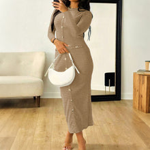 Load image into Gallery viewer, Women Clothing Autumn Elegant Elegant High Grade Sheath Maxi Dress
