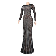 Load image into Gallery viewer, Womens Rhinestone Mop Nightclub Dress
