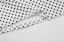 Load image into Gallery viewer, Womens Summer Sweet Skinny Slimming Backless Braces in White Polka Dot Dress
