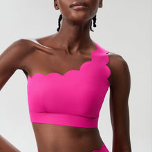 Load image into Gallery viewer, Womens Small Wave One Shoulder Sports Underwear Fitness Sports Bra Running Yoga Underwear Sportbra
