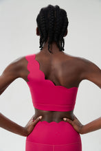 Load image into Gallery viewer, Womens Small Wave One Shoulder Sports Underwear Fitness Sports Bra Running Yoga Underwear Sportbra
