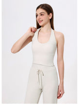 Load image into Gallery viewer, Womens Halter Lace up Yoga Clothes Vest High Grade Sexy Beauty Back Slim Fit Fitness Vest Bra
