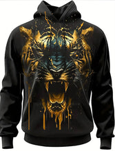 Load image into Gallery viewer, Men&#39;s Fashion Brand Lion&#39;s Head 3D Hoodie
