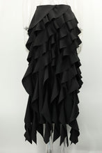 Load image into Gallery viewer, Spring Summer Romantic Chic Layered Irregular Asymmetric Ruffled A line Skirt
