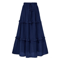 Load image into Gallery viewer, Office A line Pleated Skirt Summer Women Loose Slimming Waist Tight Skirt

