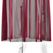 Load image into Gallery viewer, Sexy Mesh See through Maxi Long Sleeve Sexy Pleated Slim Fit Dress
