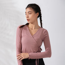 Load image into Gallery viewer, Tight Workout Clothes Women Solid Color Sports Top Running Long Sleeve T Shirt Outer Wear Elastic Yoga Clothes Autumn
