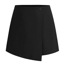Load image into Gallery viewer, Women Clothing Irregular Asymmetric Stretch Pantskirt Summer High Waist Zipper Button Culottes for Women
