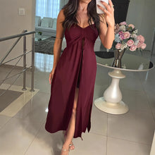 Load image into Gallery viewer, Women Suspenders Solid Color Cloak Dress Shorts Casual Two Piece Set
