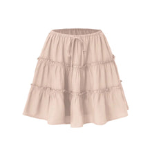 Load image into Gallery viewer, Women Clothing Lace up Adjustable Short Skirt Anti Exposure Pants Lining High Waist Skirt for Women
