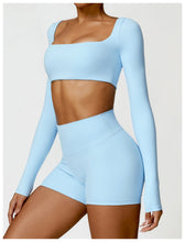 Load image into Gallery viewer, Sollinarry Winter Tight Long Sleeve Yoga Wear Outdoor Running Fitness Clothes Brushed T Shirt Long Sleeve Sports Top
