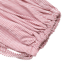 Load image into Gallery viewer, Autumn Striped Stitching Cardigan Top Ladies Elegant Office Lantern Sleeve Shirt Women
