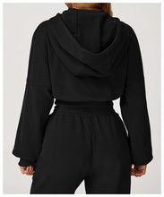 Load image into Gallery viewer, Womens Hooded Sweatshirt Autumn Winter Casual Loose Outdoor Running Fitness Sportswear Coat
