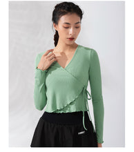 Load image into Gallery viewer, Tight Workout Clothes Women Solid Color Sports Top Running Long Sleeve T Shirt Outer Wear Elastic Yoga Clothes Autumn
