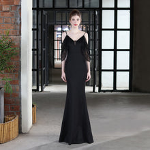 Load image into Gallery viewer, Wedding Toast Dress Bride Long Sling Appreciation Dinner Slim-Fit Fishtail Car Model Exhibition Dress Formal Gown
