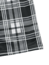 Load image into Gallery viewer, Womens Elastic Black White Lattice Pattern Trousers Trousers Casual Plaid Stitching Wide Leg Pants
