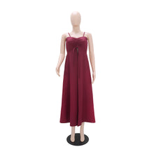 Load image into Gallery viewer, Women Suspenders Solid Color Cloak Dress Shorts Casual Two Piece Set
