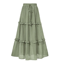 Load image into Gallery viewer, Office A line Pleated Skirt Summer Women Loose Slimming Waist Tight Skirt
