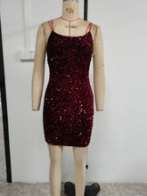 Load image into Gallery viewer, Sexy Sheath Dress Sequin Camouflage Tight Dress

