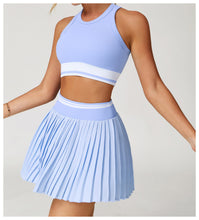 Load image into Gallery viewer, Seamless Yoga Vest Contrast Color Tight H Shaped Beauty Back Underwear Fitness Running Exercise Vest
