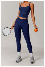 Load image into Gallery viewer, Sollinarry Brushed Workout Clothes Bra High Strength Sports Underwear Sling Beauty Back Yoga Top
