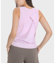 Load image into Gallery viewer, Moisture Wicking Breathable Loose Blouse Yoga Clothing Cool Cross Stitching Sports Top Vest

