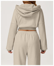 Load image into Gallery viewer, Womens Hooded Sweatshirt Autumn Winter Casual Loose Outdoor Running Fitness Sportswear Coat
