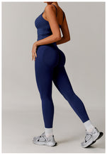 Load image into Gallery viewer, Sollinarry Brushed Workout Clothes Bra High Strength Sports Underwear Sling Beauty Back Yoga Top
