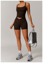 Load image into Gallery viewer, Sollinarry Brushed Workout Clothes Bra High Strength Sports Underwear Sling Beauty Back Yoga Top
