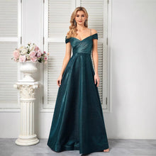 Load image into Gallery viewer, Elegant Spaghetti Strap Cross Stomach Blanket Formal Dinner Dress Suitable Wedding Dinner Prom Party
