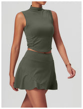 Load image into Gallery viewer, Womens Sollinarry Brushed Yoga Vest Tight Fitting Cinched Running Fitness Top Casual Exercise Yoga Clothes
