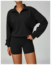 Load image into Gallery viewer, Womens Autumn Winter Zipper Sweater Casual Loose Windproof Warm All Matching Running Fitness Sportswear Sweater
