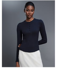 Load image into Gallery viewer, Autumn Casual All Match Henley Shirt Modal Skin Friendly Sports Top Fitness Yoga Long Sleeve T shirt Women
