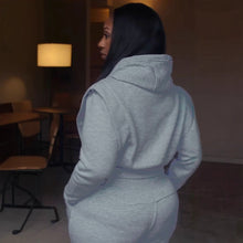 Load image into Gallery viewer, Hooded Sweater Wide Leg Two Piece Sets
