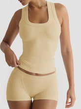 Load image into Gallery viewer, Womens Sports Yoga Camisole Summer Shorts Set

