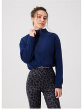 Load image into Gallery viewer, Womens Fitness Cold Proof Keep Warm Outerwear Running Sports Workout Clothes Polar Fleece Long Sleeve Yoga Wear Jacket
