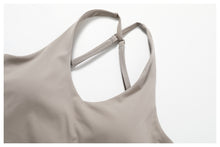 Load image into Gallery viewer, Sollinarry Cross Beauty Back Brushed Tight Outdoor Workout Exercise Underwear Yoga Vest Jacket
