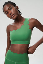 Load image into Gallery viewer, Womens Small Wave One Shoulder Sports Underwear Fitness Sports Bra Running Yoga Underwear Sportbra
