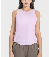 Load image into Gallery viewer, Moisture Wicking Breathable Loose Blouse Yoga Clothing Cool Cross Stitching Sports Top Vest
