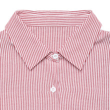 Load image into Gallery viewer, Autumn Striped Stitching Cardigan Top Ladies Elegant Office Lantern Sleeve Shirt Women
