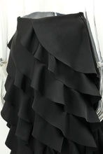 Load image into Gallery viewer, Spring Summer Romantic Chic Layered Irregular Asymmetric Ruffled A line Skirt
